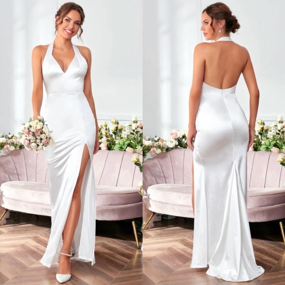 Beautiful white wedding/formal dress 💓